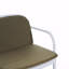 Causeuse d'extérieur pour terrasse, structure en PP blanc avec coussin vert-710139958-710139959