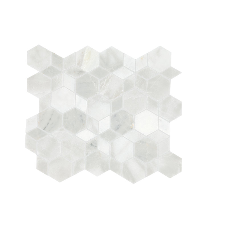 Carreau de mosaïque hexagonal en pierre naturelle 11 po x 12 po Itona Tile (ensemble de 10) (8,54 pieds carrés par carton)