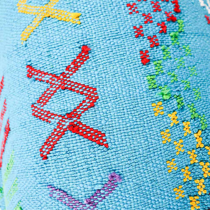 Atlas Silk Lumbar Pillow Cover,  Teal