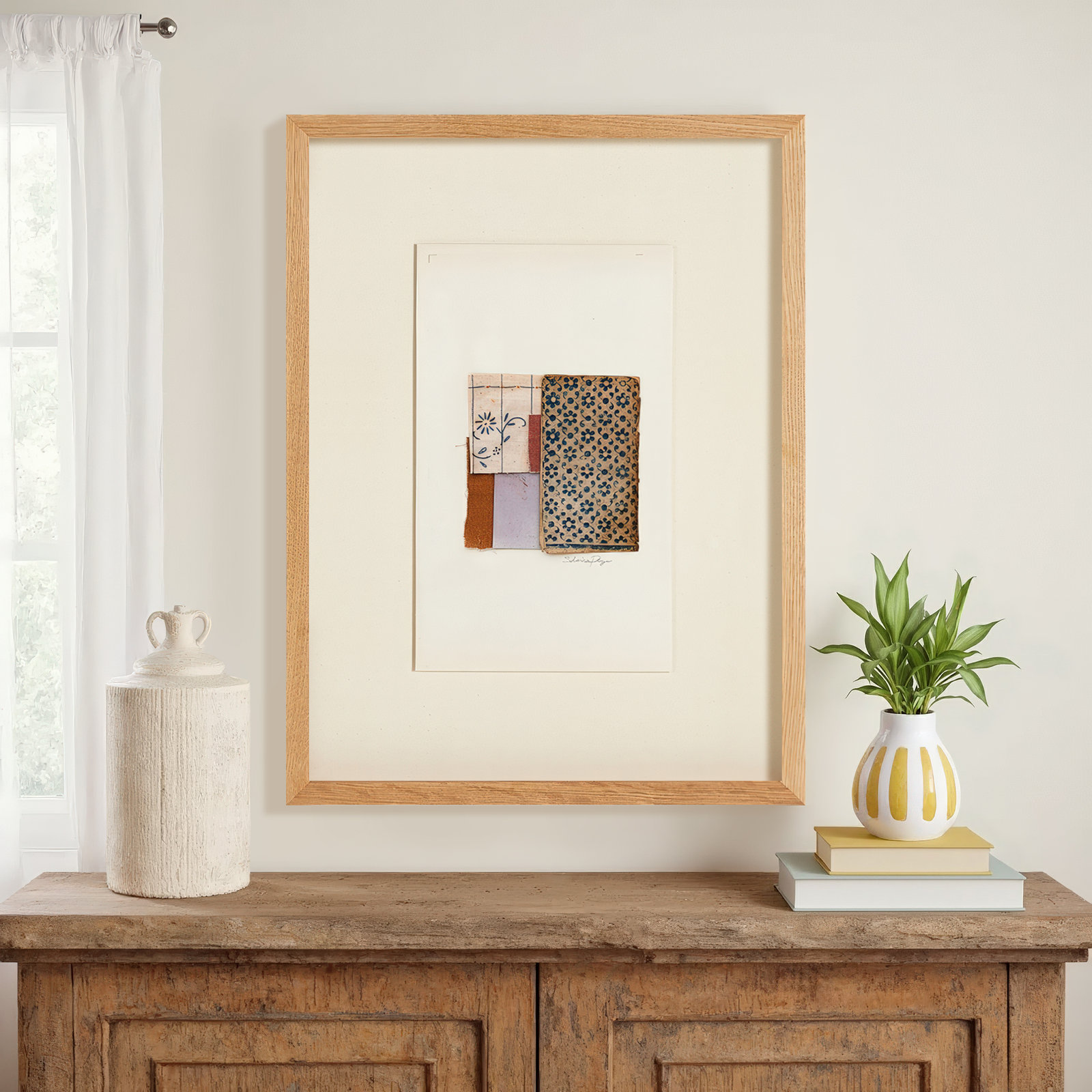 "Marguerite Bleue" by Shaina Page, 32" H x 24" W