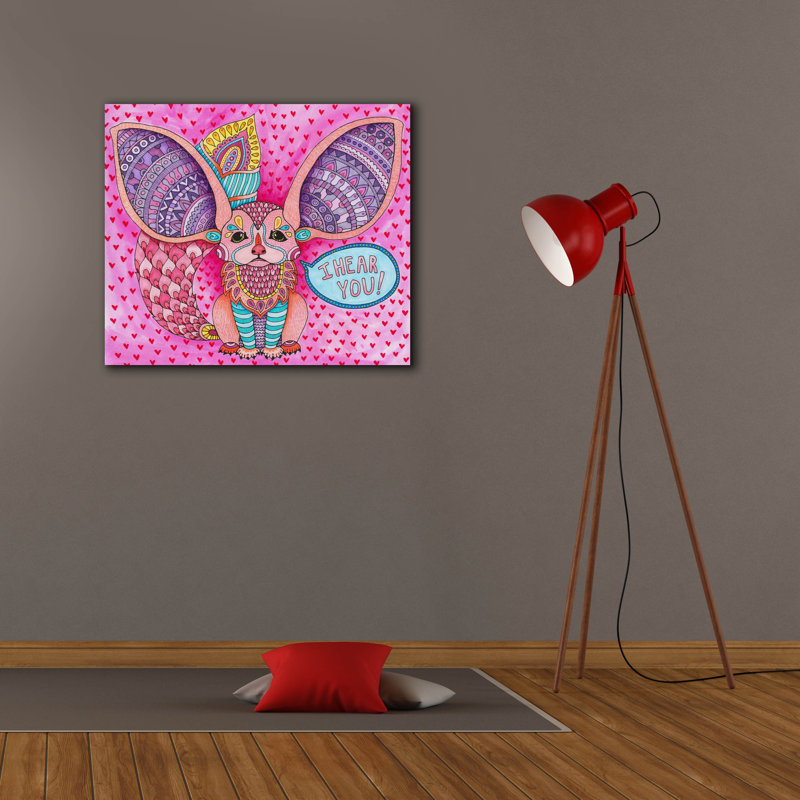 «Irresistible Animals 16» par Hello Angel, art mural sur toile, H 26 po x l 30 po x P 1,5 po