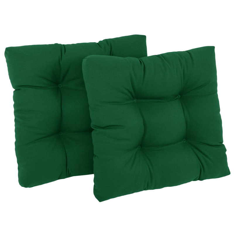 Outdoor 5'' Seat Cushion, Forrest Green Velvet