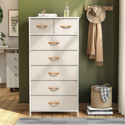 Kirklan 7 Drawer Storage Drawer, Beige