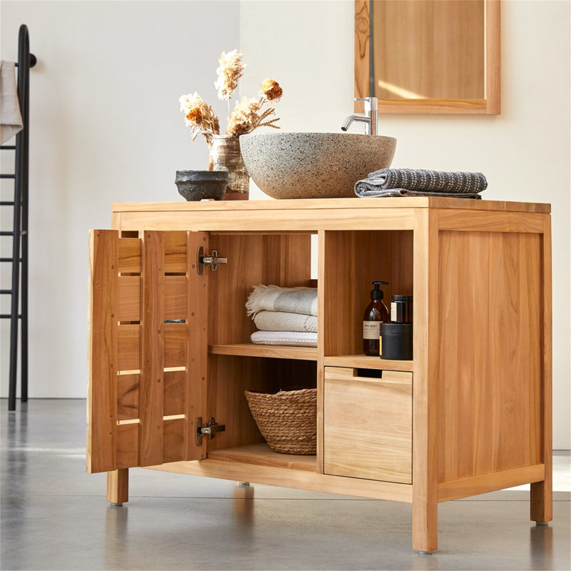 Maelly 100 mm Single Double Bathroom Vanity Base