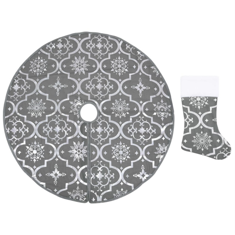 Tapis d'arbre de Noël artificiel Luxury, L 36 po, Rouge