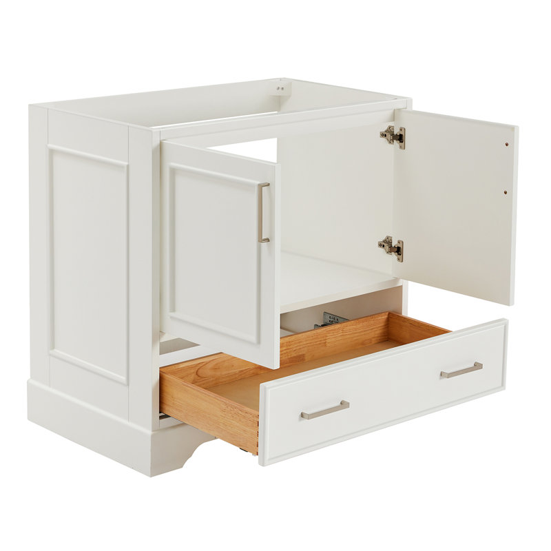 Stafford 36.75'' W Single Bathroom Vanity Base, White