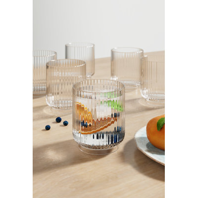 Laya Fluted Acrylic Low Tumbler Glass
