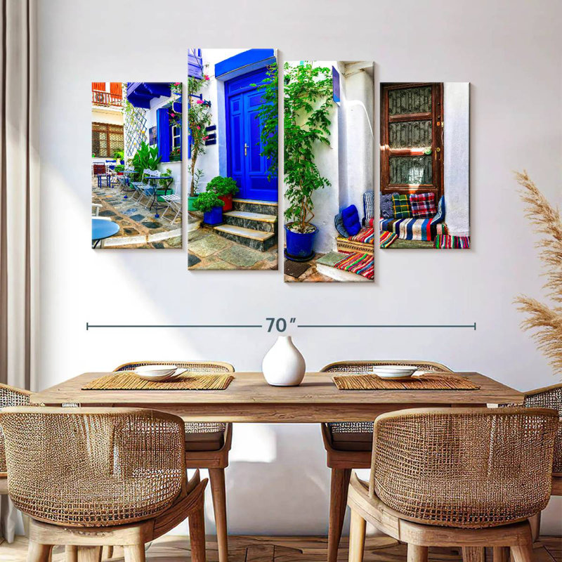 Keesha Quaint Greek Cafe, 42" H x 68" W