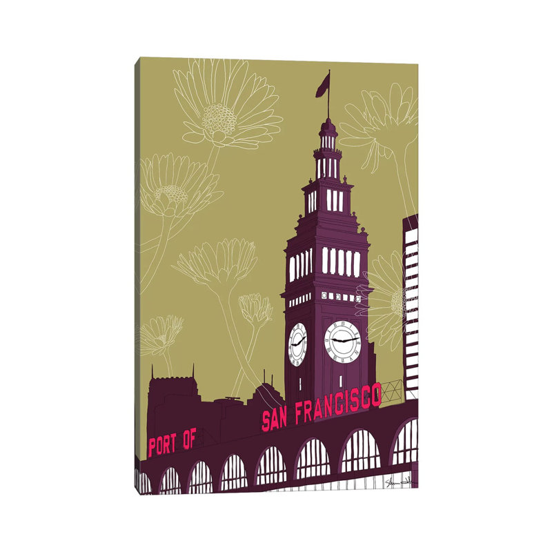 Ferry Building - San Francisco by Shane Donahue - Print on Canvas, Wrapped Canvas, 66.04cm H x 45.72cm W x 1.91cm D