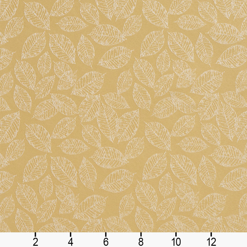 Tissu de feuille floral, Or
