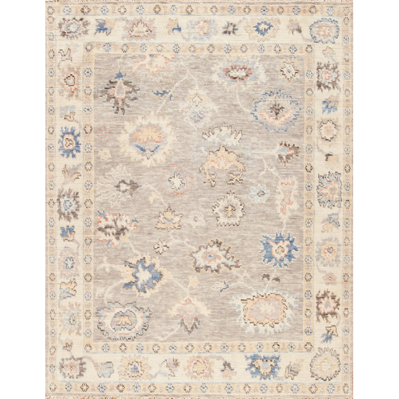 Cascade Hand Knotted Wool Area Rug, Rectangle 8' x 10'