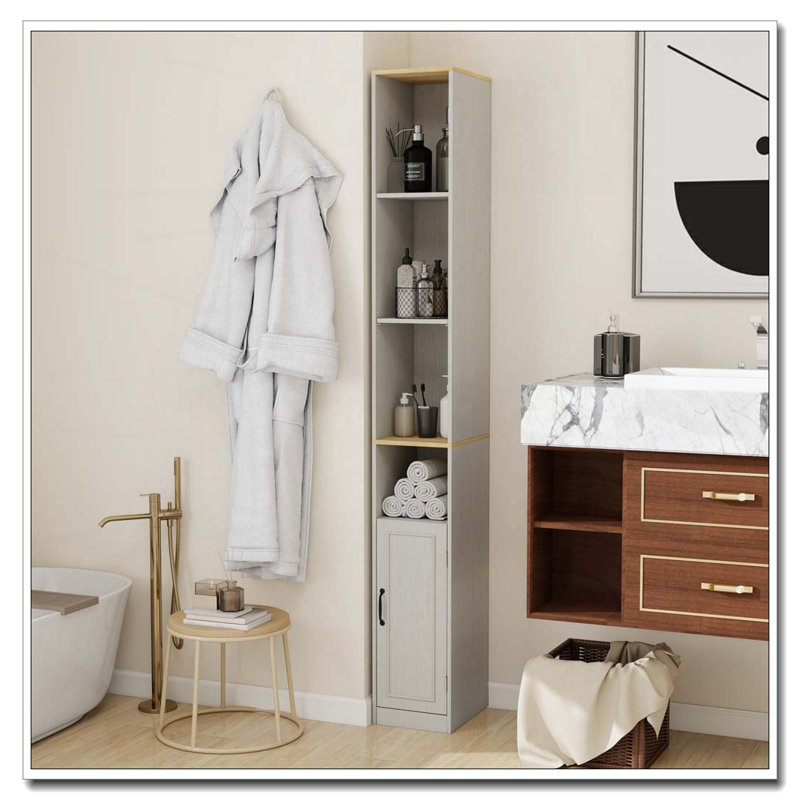 Armoire de rangement de 72 po de hauteur avec tablettes à 6 niveaux et conception anti-basculement