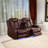 2-Piece Vegan Leather Power Reclining Living Room Sofa Set With Wireless Chargers And LED Lights-1719245116