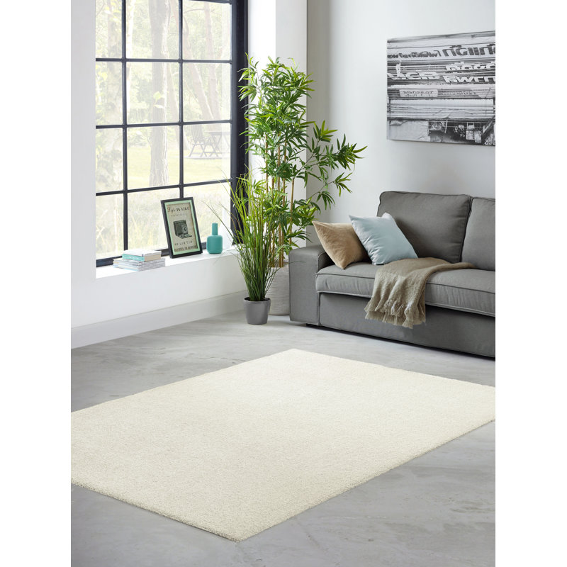 Tania Machine Washable Tufted Cream Rug, Rectangle 200 x 290cm