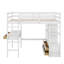 Lit mezzanine double avec bureau intégré avec deux tiroirs, tablettes de rangement et tiroirs-1243771780