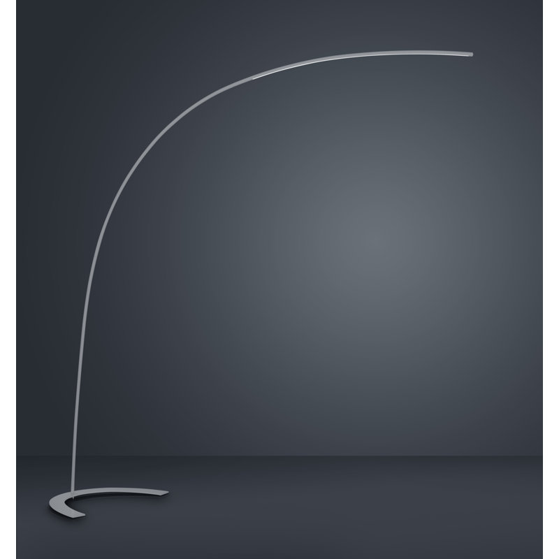 Bae 83'' LED Arched Floor Lamp, Titanium