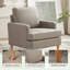 Fauteuil Clancy avec pieds en bois massif-116817609