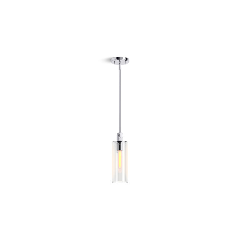 Crue 4 In. Pendant, Polished Nickel