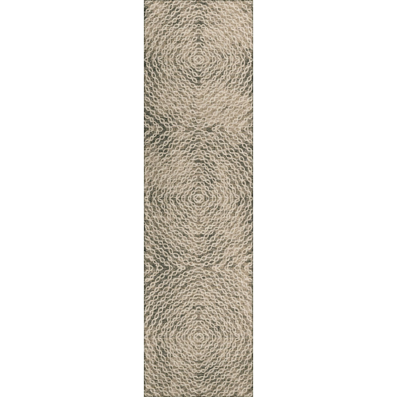 Tapis oriental brun / beige Apollus, Tapis de couloir 2 pi 3 po x 7 pi 6 po