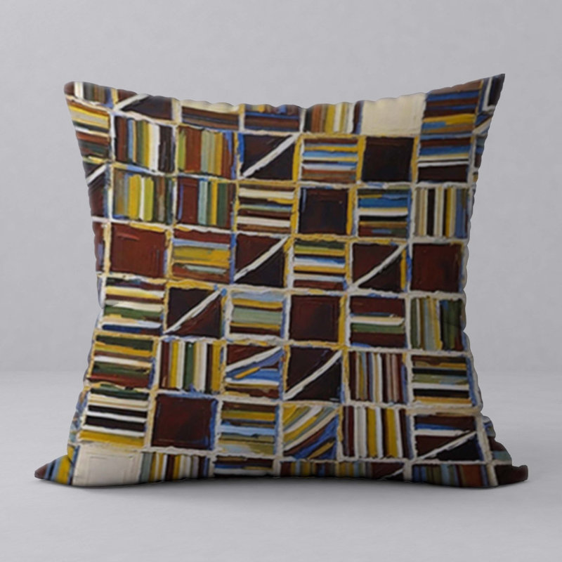 Geometric Reversible Throw Pillow