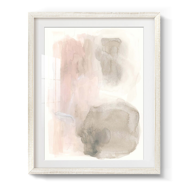 Rose stalagmite II - impression encadrée, H 25,5 po x l 17,5 po, Blanc