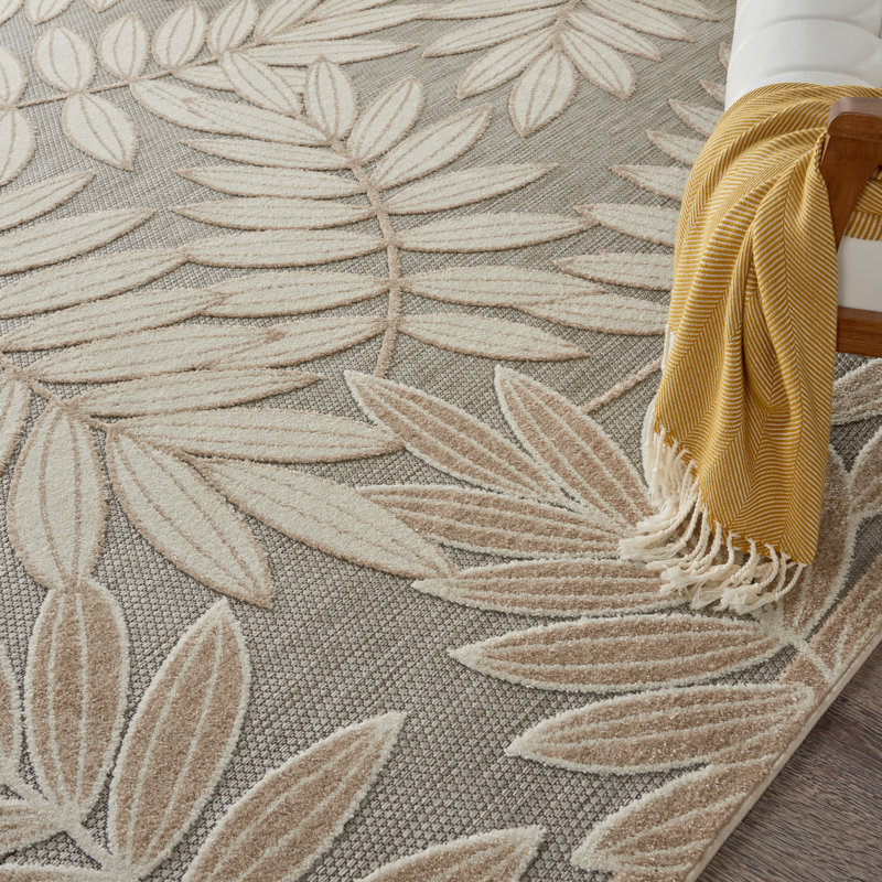 Floral Area Rug, Round 239cm