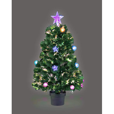61cm H Lighted Artificial Christmas Tree