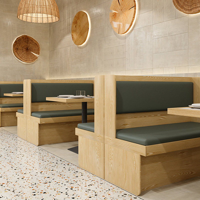 Banc de restaurant simple et élégant, Gris ardoise foncé