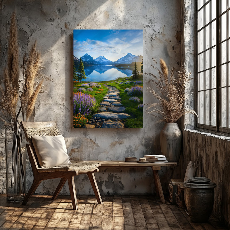 Reproduction d'art sur toile, H 14 po x l 11 po