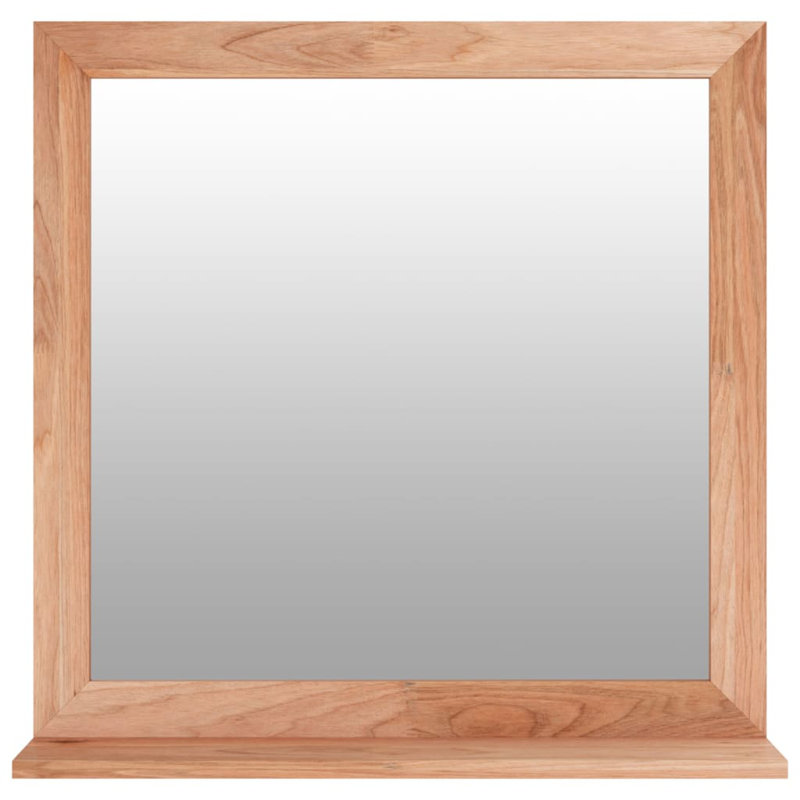 Lysia Flat Mirror with Shelves