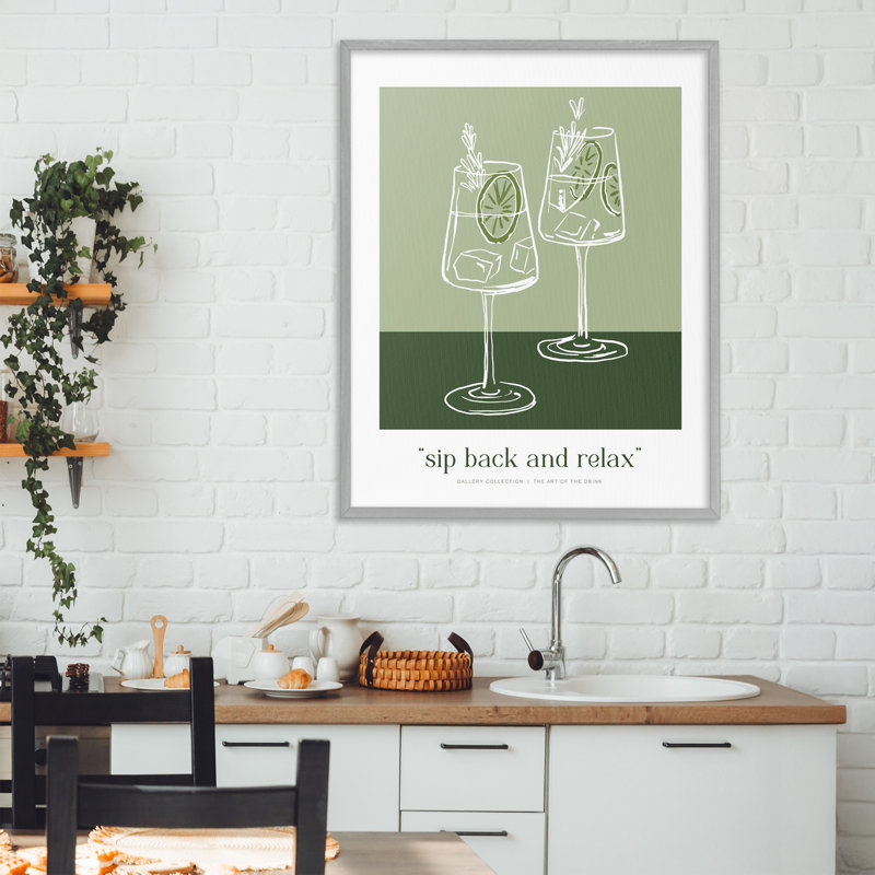 Giclée encadrée assise et détendue, Estampe numérique Farmhouse, H 30 po x l 24 po