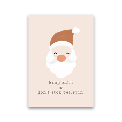 Keep Calm & Don't Stop Believing By Orara - Print
