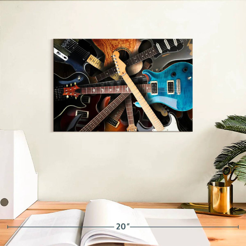 Abarca Guitar Collection, 8" H x 12" W