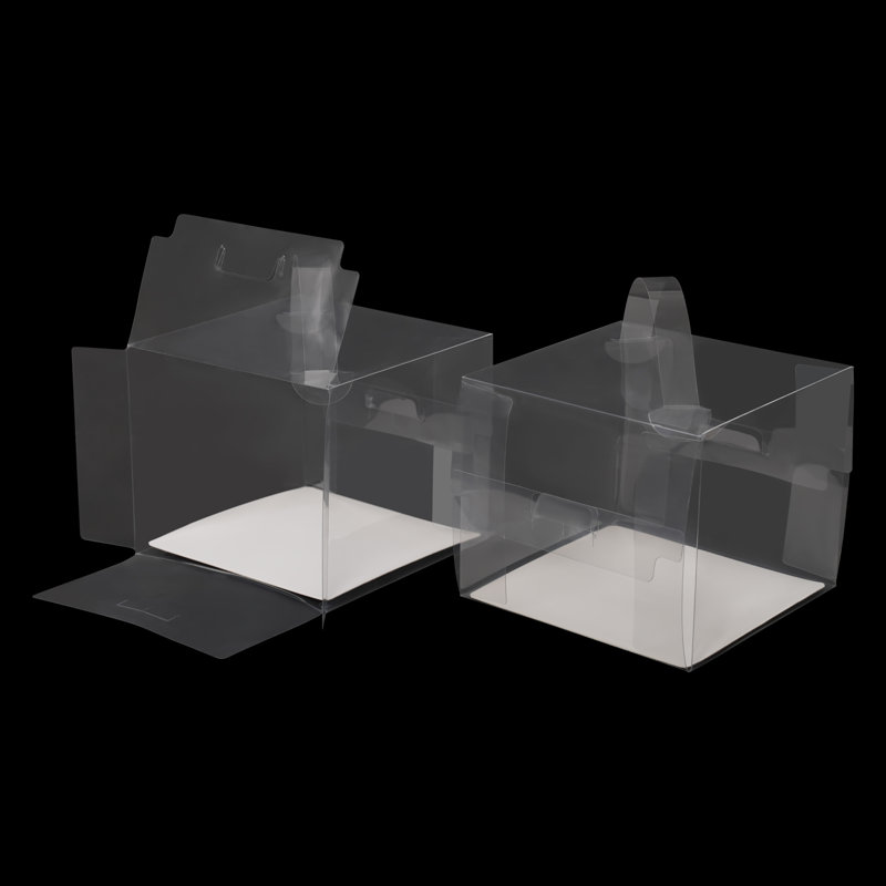 Set Of 50 Clear Cake Boxes Rectangle Cake Carrier Cake Carrier Box