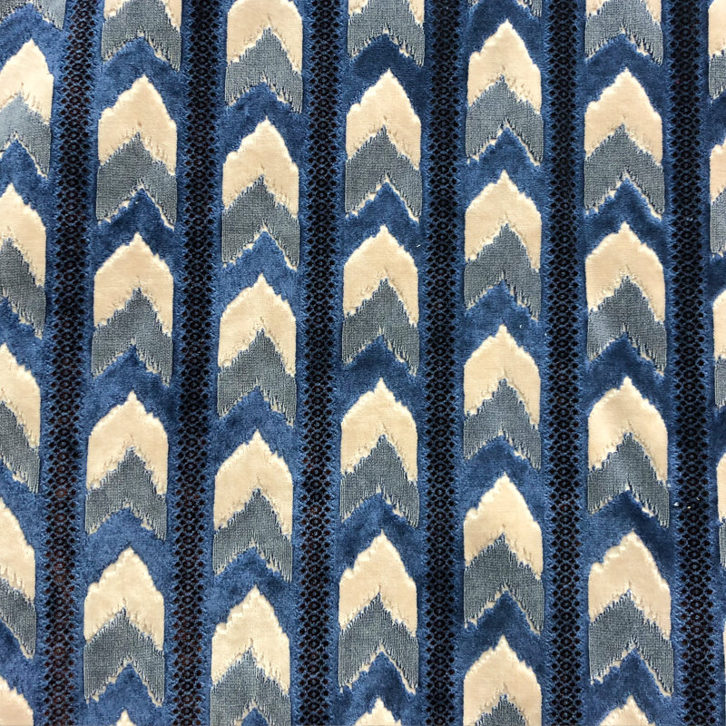 Cut Velvet | Sienna Fabric_SIENNA, Navy