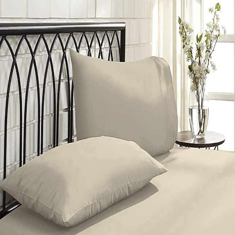 NightComforts Cotton Blend Fitted Sheet, European Double (140 x 200cm)