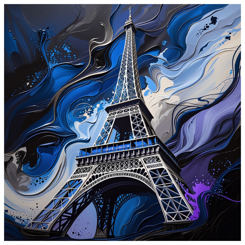 Housse de couette Tour Eiffel Bedding Architecture Modern, Grand lit