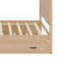 Structure de lit à baldaquin en bois à quatre colonnes avec tête de lit classique, lit gigogne et 3 tiroirs de rangement-968735893