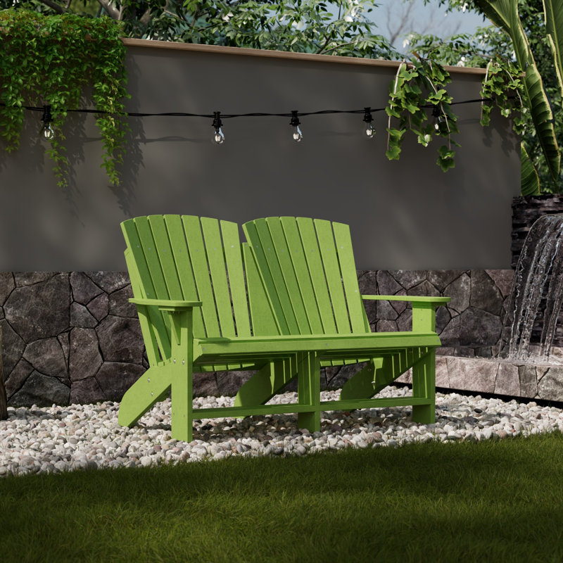 Chaise Adirondack double Heritage, Vert lime