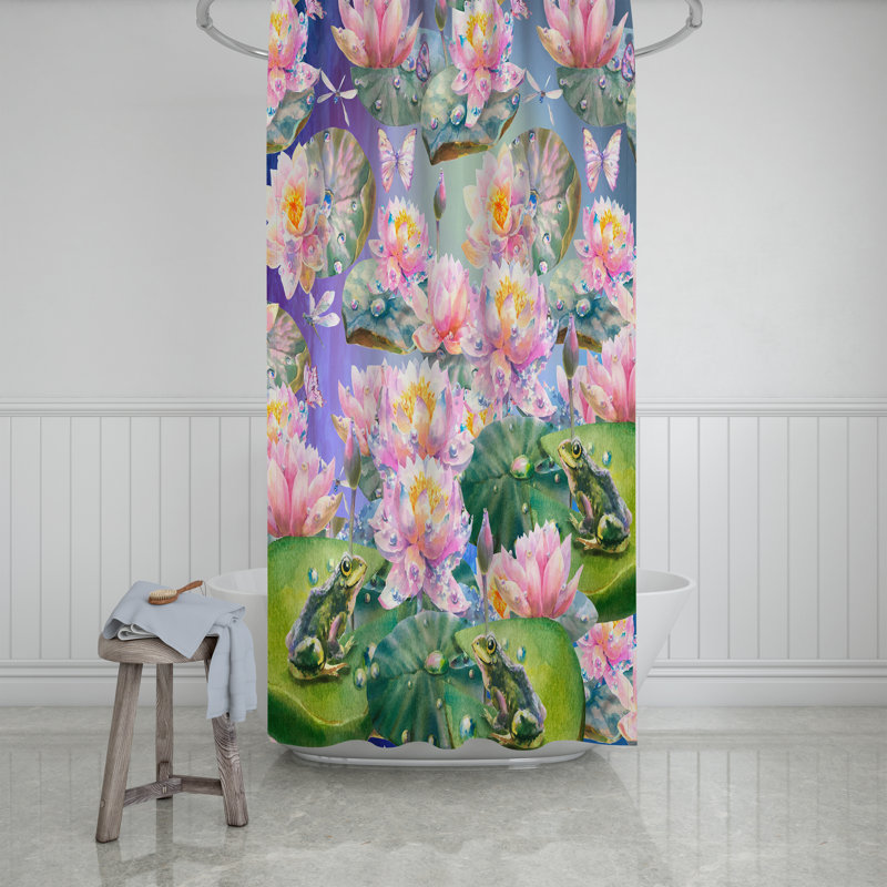 Rideau de douche Floral, H 83 po x l 70 po