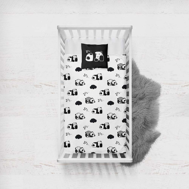 Ensemble de literie pour lit de bébé 3 pièces Baby Panda