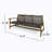 HAMPTON WOOD + WICKER 3 SEATER