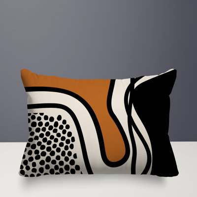 Jai Abstract Reversible Indoor/Outdoor Lumbar Pillow