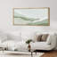 «Minimal Landscape Abstract Texture Green and White», reproduction sur toile-111176097-98041963