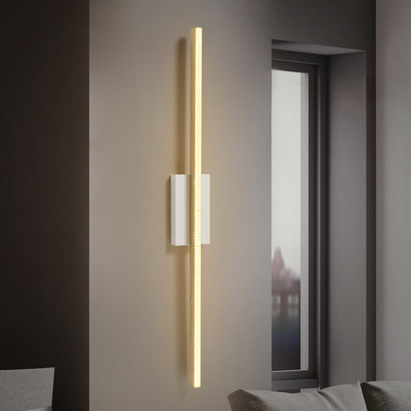  1-Light Modern Dimmable Aluminum LED Wall Sconce for Bedroom