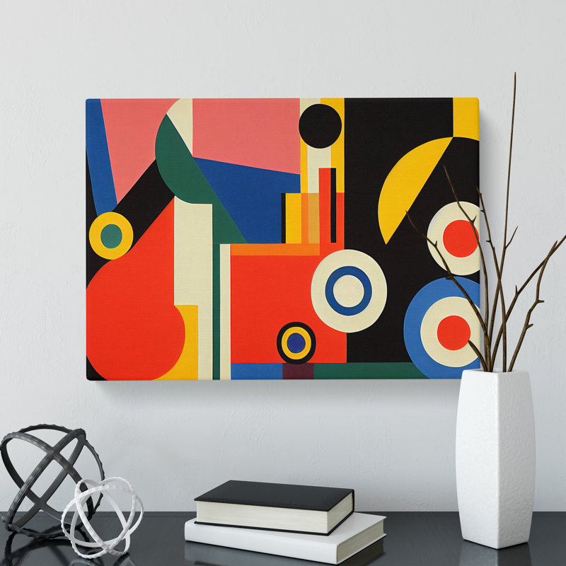 Bauhaus Abstract Vol.1 - Wrapped Canvas Print, 35cm H x 50cm W x 3cm D