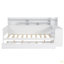 Lit de jour double en bois avec tablettes de rangement, lit multifonctionnel avec lit gigogne simple et bureau d'étude-1812375988