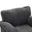 Chaise longue surdimensionnée de 33 pouces - Accoudoir en chenille simple pour chambre à coucher avec siège pivotant confortable avec rembourrage doux et structure de renforcement de la productivité