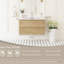 Meuble-lavabo flottant mural de 36 po, lavabo inclus, conception contemporaine et épurée, lavabo à surface solide, tiroirs à fermeture en douceur, chêne naturel, résine, installation rapide, structure durable