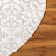 Tapis contemporain de couleur blanche-285036564